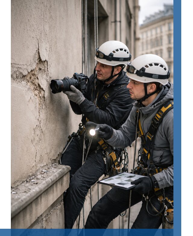 Фотофиксация дефектов фасада в Ревде от 4761 р. | ВЫСОТНИК-Рвд