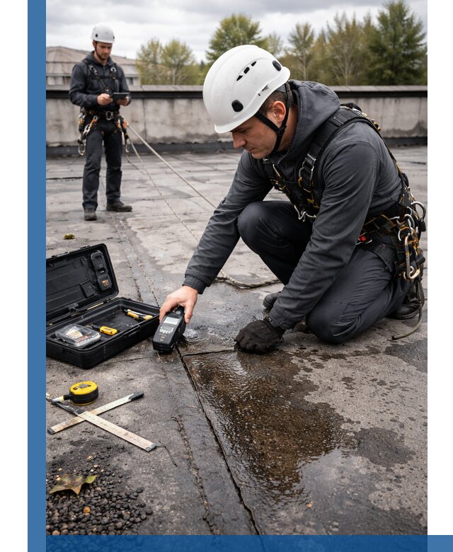 Обследование кровли на протечки и выявление дефектов в Ревде