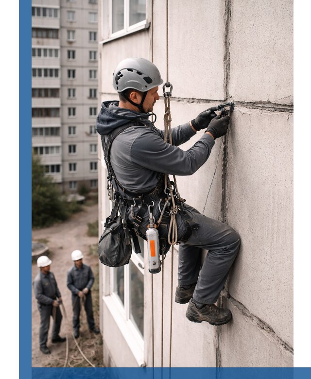 Обследование межпанельных швов и герметизация в Ревде