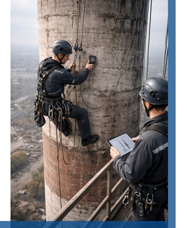 Обследование дымовой трубы в Ревде от 8463 р. | ВЫСОТНИК-Рвд