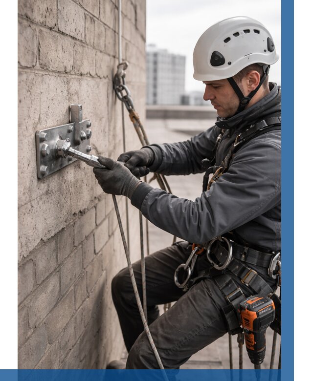 Установка анкерных точек в Ревде от 3703 р. | ВЫСОТНИК-Рвд